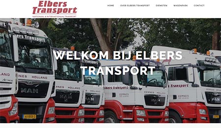 Nieuwe website Elbers Transport Eemnes